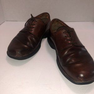 Ecco Comfort Men's Brown Lace-up Work Shoes Size EUR 39 US 6.5